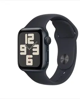Inteligentné hodinky Apple Watch SE GPS 40mm polnočná , hliníkové puzdro so športovým remienkom polnočná - M/L