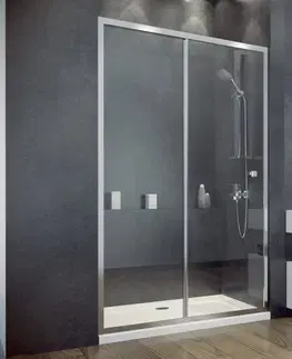 Sprchovacie kúty HOPA - Sprchové dvere DUO SLIDE - Farba rámu zásteny - Hliník chróm, Rozmer A - 110, Rozmer C - 195, Smer zatváranie - Univerzálny Ľavé / Pravé, Výplň - Číre bezpečnostné sklo - 6 mm BCDUOSL11CC