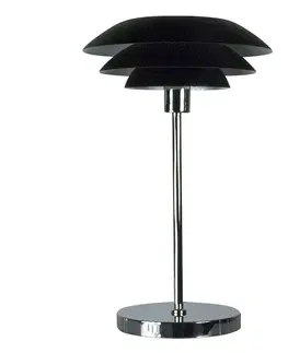 Lampy na nočný stolík Dyberg Larsen Dyberg Larsen DL31 stolná lampa, kov, čierna