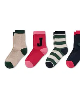 Socks Ponožky, 5 párov, červené