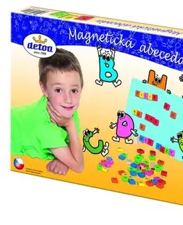 Hračky spoločenské hry pre deti DETOA - Magnetická Abeceda
