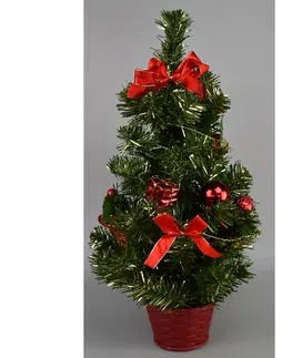 Vianočné dekorácie Vianočný stromček Newkirk červená, 50 cm