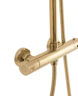 Kúpeľňa REA - Sprchový termostatický set Bliss zlatý REA-P8806