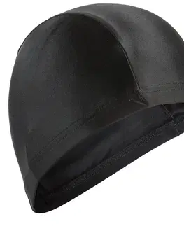čiapky Látková kúpacia čiapka sieťovinová čierna