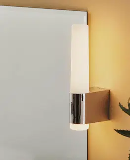 Nástenné svietidlá Nordlux Kúpeľňové nástenné LED svetlo Helva Night, chróm