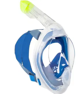 šnorchl Maska Easybreath s akustickým ventilom 540 Freetalk modrá