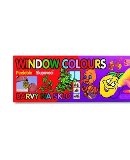 Hračky KOH-I-NOOR - Farba na sklo sada 10 ks, 9x22 ml + 1x40 ml