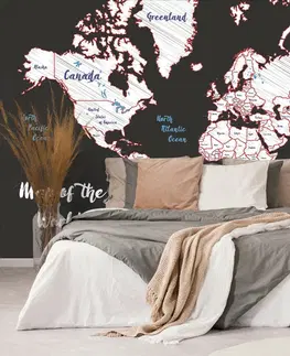 Samolepiace tapety Samolepiaca tapeta jedinečná mapa sveta