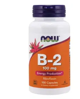 Ostatné vitamíny Now Foods Vitamín B2 100mg 100 kaps.