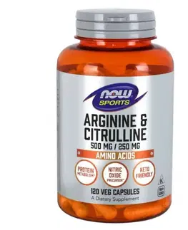 Arginín NOW Foods Arginine & Citrulline