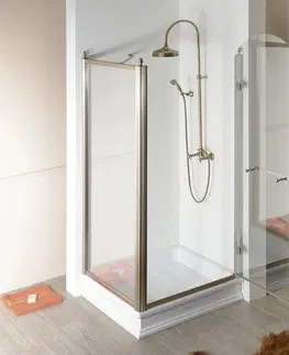 Sprchové dvere GELCO - ANTIQUE štvorcová sprchová zástena 800x800 R varianta GQ1380RCGQ5680C