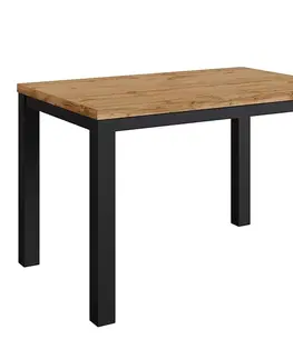 Stoly v podkrovnom štýle Stôl Oskar d120 čierna/wotan