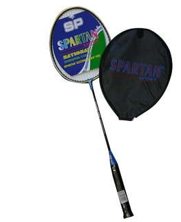 Badmintonové rakety Badmintonová raketa SPARTAN DROP SHOT čierno-tehlová