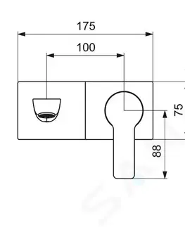 Kúpeľňové batérie HANSA - Ligna Umývadlová batéria pod omietku, chróm 44892183
