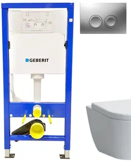 Kúpeľňa GEBERIT DuofixBasic s matným tlačidlom DELTA21 + WC LAUFEN PRO + SEDADLO 458.103.00.1 21MA LP3