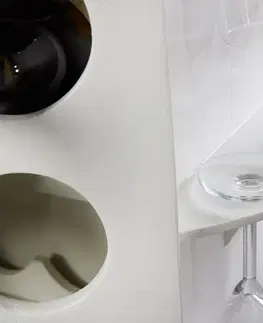 Regály a poličky LuxD Regál na víno Winebar 66 cm biely