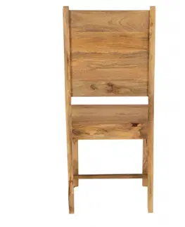 Jedálenské stoličky Stolička Hina s plným operadlom z mangového dreva