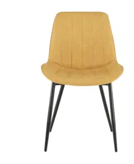 Jedálenské stoličky a kreslá Jedálenská stolička HAZAL Tempo Kondela Žltá