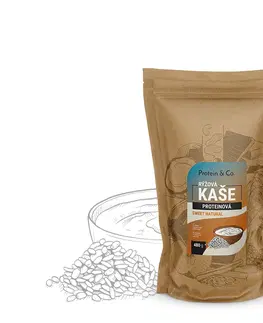 Kaše, müsli a cereálie Protein & Co. Proteínová ryžová kaša 480 g Zvoľ príchuť: Sweet natural