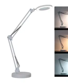 Lampy Brilagi Brilagi - LED Stmievateľná stolná lampa s lupou LED/12W/5V 3000/4200/6000K biela 