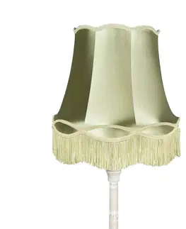 Stojace lampy Retro stojaca lampa sivá so zeleným odtieňom Granny - Classico
