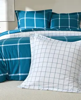Bavlnené Flanelové kockované posteľná bielizeň, farbené vlákno