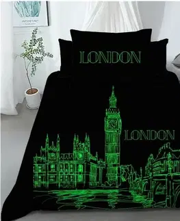 Obliečky Bavlnené obliečky Deň v Paríži, noc v Londýne, 140 x 200 cm, 70 x 90 cm