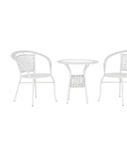 Záhradné stoličky a kreslá Záhradné kreslo, biela, JENAR