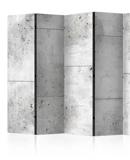 Paravány Paraván Concretum murum Dekorhome 225x172 cm (5-dielny)