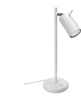 Lampy   SL.1090 - Stolná lampa RING 1xGU10/40W/230V biela 
