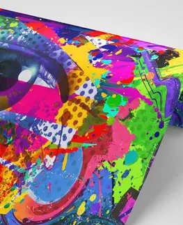 Abstraktné tapety Tapeta ľudské oko v pop-art štýle