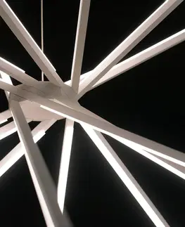 Závesné svietidlá Eco-Light Závesné LED svietidlo Shanghai 8-pl. 4 000 K biele