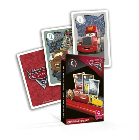 Hračky spoločenské hry - hracie karty a kasíno LAUKO - Karty Čierny Peter Cars