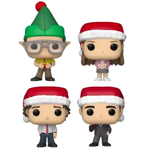 Kľúčenky POP! Tree Holiday Box 4 pieces (The Office)