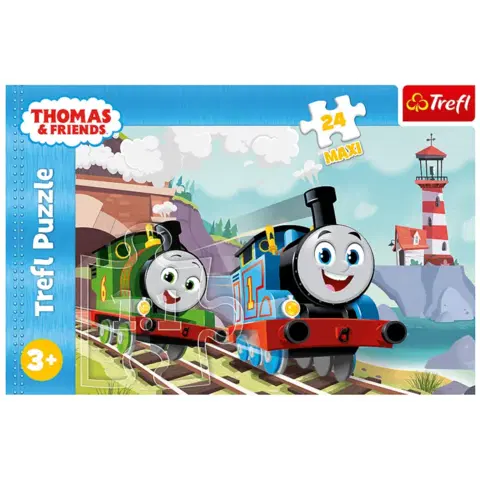 Hračky puzzle TREFL -  Puzzle 24 Maxi - Tom a Percy na koľajniciach / Thomas and Friends