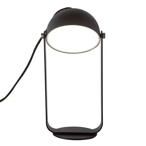 Lampy na nočný stolík Viokef Stolná LED lampa Hemi otočné tienidlo čierne
