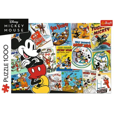 Hračky puzzle TREFL -  Puzzle 1000 - Mickeyho svet / Disney
