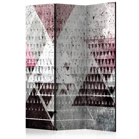 Paravány Paraván Triangles Dekorhome 135x172 cm (3-dielny)