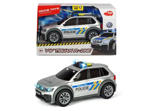 Hračky - autíčka DICKIE - Policajné auto Vw Tiguan R-Line, česká verzia