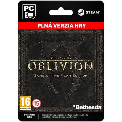 Hry na PC The Elder Scrolls 4: Oblivion (Game of the Year Edition) [Steam]