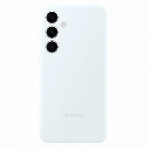 Puzdrá na mobilné telefóny Zadný kryt Silicone Cover pre Samsung Galaxy S24 Plus, biela EF-PS926TWEGWW