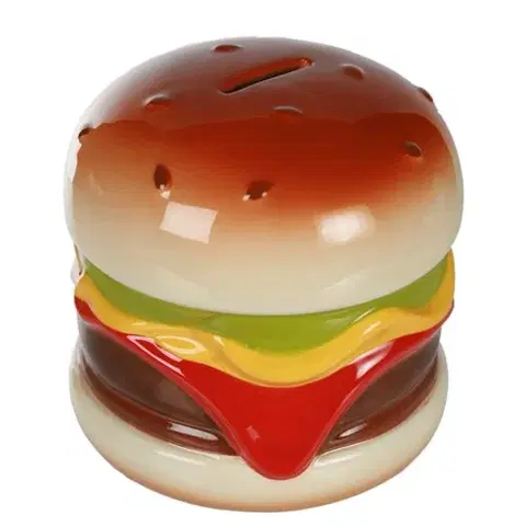 Doplnky pre deti Keramická pokladnička Hamburger