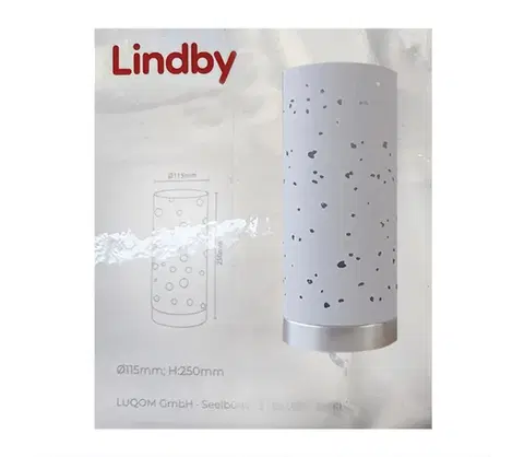 Lampy Lindby Lindby - Stolná lampa ALWINE 1xE27/10W/230V 