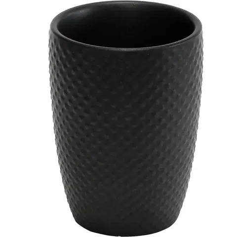Kúpeľňové doplnky Šálka Dots keramika, čierna CST-1644 99