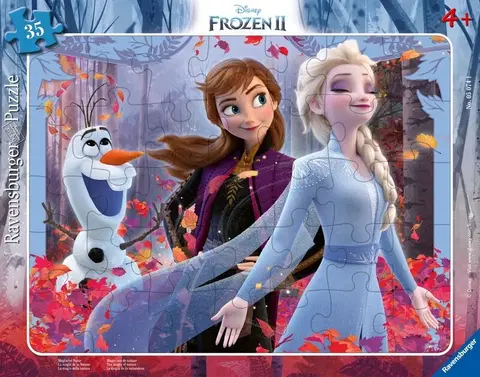 Hračky puzzle RAVENSBURGER - Disney: Ľadové kráľovstvo 2 35 dielikov