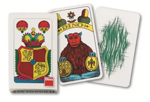 Hračky spoločenské hry - hracie karty a kasíno DINO - Jednohlavé Karty