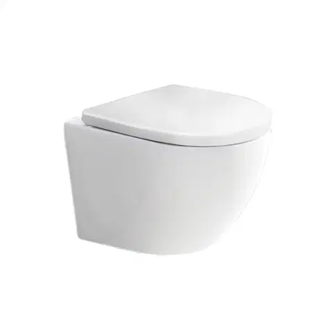 Kúpeľňa MEREO - WC závesné kapotované, RIMLESS, 490x370x360, keramické, vr. sedátka CSS115SN VSD82S2