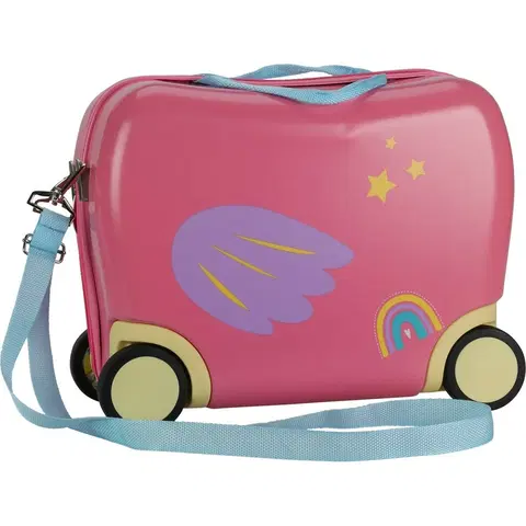 Batohy Proworld Detský cestovný kufor s popruhom Unicorn