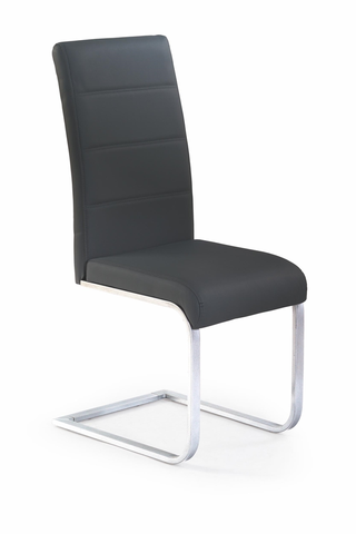 Jedálenské stoličky HALMAR K85 jedálenská stolička čierna / chróm