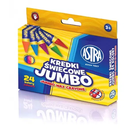 Hračky ASTRA - Voskové farbičky Jumbo 24ks, 316118006